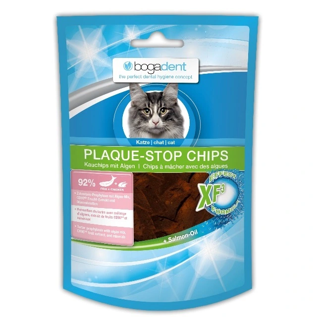 Bogadent Cat Dental Plaque-Stop Chips fisk 50 g